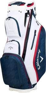 Callaway ORG 14 White/Navy Houndstooth/Red Cart Bag
