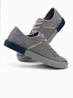 Ombre Classic men's sneakers with rivets - gray