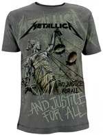 Metallica Camiseta de manga corta And Justice For All Hombre Grey M