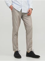 Béžové pánske chino nohavice Jack & Jones Marco