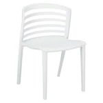 Plastová jedálenská stolička Monia biela