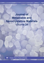 Journal of Metastable and Nanocrystalline Materials Vol. 34