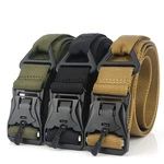 ENNIU DS3 125CM Zinc Alloy Heavy Duty Tactical Belt Outdoor Nylon Leisure Waist Belts