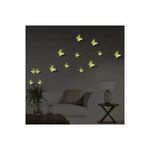 Sada 12 v tme svietiacich 3D samolepiek Ambiance Butterflies