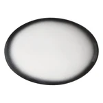 Bielo-čierny keramický oválny tanier Maxwell & Williams Caviar, 30 x 22 cm