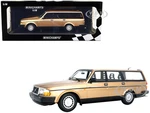 1986 Volvo 240 GL Break Gold Metallic Limited Edition to 402 pieces Worldwide 1/18 Diecast Model Car by Minichamps