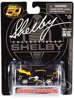 2008 Ford Shelby Mustang 08 "Terlingua" Black and Yellow "Shelby American 50 Years" (1962-2012) 1/64 Diecast Model Car by Shelby Collectibles