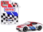 2019 Nissan 370Z 46 John Morton Chrome Red and White "BRE" (Brock Racing Enterprises) "Chrome Edition" Limited Edition to 2750 pieces Worldwide 1/64