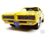 1969 Pontiac GTO Judge Yellow 1/18 Diecast Model Car by Motormax