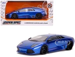 Lamborghini Murcielago LP640 Candy Blue "Hyper-Spec" 1/24 Diecast Model Car by Jada