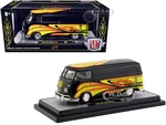 1960 Volkswagen Delivery Van Black Pearl "Kelly Crazy Painter" Limited Edition to 6880 pieces Worldwide 1/24 Diecast Model by M2 Machines