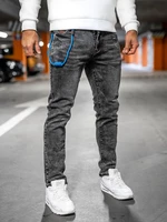 Černé pánské džíny regular fit Bolf HY1052