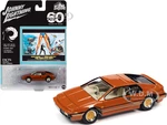 1980 Lotus Turbo Esprit S3 Orange Metallic with Stripes James Bond 007 "For Your Eyes Only" (1981) Movie "Pop Culture" 2022 Release 1 1/64 Diecast Mo