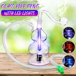 LED Hoookah Pipe Water Smoking Pipes Glass Pipe Bottle Lights Changing