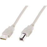 Digitus #####USB-Kabel USB 2.0 #####USB-A Stecker, #####USB-B Stecker 1.80 m béžová