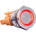 Joy-it BUTTON22B-L-RD spínač s reverzáciou 250 V/AC 7 A 1x zap/(vyp) s aretáciou červená (Ø x v) 25 mm x 40.40 mm IP67,