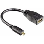 Hama 00083095 HDMI adaptér [1x HDMI zástrčka D Micro - 1x HDMI zásuvka] čierna pozlátené kontakty 10.00 cm