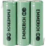 Emmerich 3AA-ZLF akupack - sada nabíjacích batérií 3x mignon (AA) spájkovacia špička v tvare Z Ni-MH 3.6 V 1500 mAh