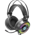 SpeedLink QUYRE RGB 7.1 herný headset s USB káblový cez uši čierna 7.1 Surround