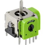 TRU COMPONENTS 98002C6 joystick  rovná kovová páka spájkovacie piny  1 ks