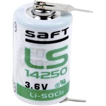 Saft LS 14250 2PF špeciálny typ batérie 1/2 AA spájkovacie kolíky v tvare U lítiová 3.6 V 1200 mAh 1 ks