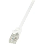 LogiLink CP2111U RJ45 sieťové káble, prepojovacie káble CAT 6 U/UTP 20.00 m biela s ochranou 1 ks