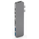 USB Hub HyperDrive PRO USB-C Hub pro MacBook Pro (HY-GN28D-GRAY) sivý thunderbolt • 8 v 1 • pripojenie cez USB-C port • odolná hliníková konštrukcia •