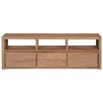 TV Cabinet Solid Teak Wood with Natural Finish 47.2"x11.8"x15.7"