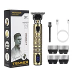 Men's Electric Hair Clipper USB Charging Hair Shaver Digital Display Haircut Machine W/ 4 Limit Comb