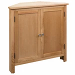 Corner Cabinet 31.4"x13.1"x30.7" Solid Oak Wood