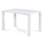 Sconto Jedálenský stôl SEBASTIAN biela vysoký lesk, 120x80 cm