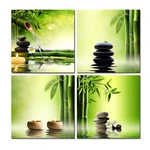 Canvas Print Pic Painting Home Decorations Wall Art Poster Green Zen Bamboo No Frame