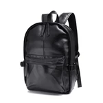 PU Leather Backpack Laptop Bag Shoulders Storage Bag Men's Vintage Schoolbag Student Satchel Rucksack for 15.6inch Noteb