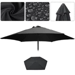 Polyester 2.7M Round Garden Parasol Outdoor Umbrella Sun Shade Canopy Cover Waterproof UV Protect Parasol Cover