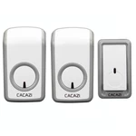 CACAZI Wireless Doorbell AC 110-220V Ultra Long Distance 350M Remote Door Bell 48 Chimes 6 Volume