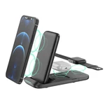 Bakeey 3 In 1 15W 10W 7.5W 5W Wireless Charger Fast Wireless Charging Holder For Qi-enabled Smart Phones for iPhone 11 2