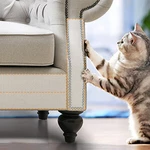 Focuspet Pet Scratch Tape Deterrent 4" x 33 Yards (33% Wider) Furniture Protectors from Cats Cat Training Tape Scratch P