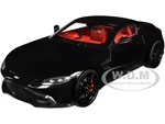 2019 Aston Martin Vantage RHD (Right Hand Drive) Jet Black with Red Interior 1/18 Model Car by Autoart