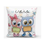 Obliečka na vaknúš s prímesou bavlny Minimalist Cushion Covers Hearts Colorful, 45 × 45 cm