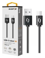 Datový kabel ALIGATOR 2A USB-C 1m, black