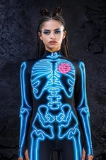 Blue Neon Skeleton Costume, Woman Halloween Costume, Halloween Costume Adult, Sexy Skeleton Bodysuit