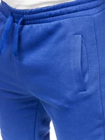 Pantaloni de trening bărbați albastru-cobalt Bolf CK01