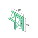 Alutruss TRILOCK 6082AC-24 3-bodová rampa roh 90 °