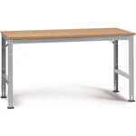 Manuflex AU4135.9006 UNIVERSAL štandardný pracovný základný stôl s multiplexovou doskou, ŠxHxV = 2000 x 1200 x 760-870 m