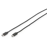 Digitus #####USB-Kabel #####USB 3.2 Gen1 (USB 3.0 / USB 3.1 Gen1) #####USB-C™ Stecker, #####USB-C™ Stecker 1.00 m čierna