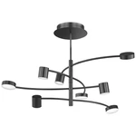 WOFI WARIS 11777 LED stropná lampa 44 W  teplá biela čierna