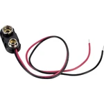 TRU COMPONENTS 18-0093 batériový klip 1x 9 V bloková tlačidlové pripojenie (d x š x v) 24.5 x 11.8 x 7.3 mm