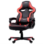 Herná stolička Arozzi MILANO (MILANO-RD) čierna/červená herná stolička • nastaviteľná výška sedadla 45-55 cm • výška stoličky 121-131 cm • šírka sedad