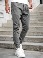 Sivé pánske jogger nohavice Bolf 707