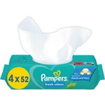 Pampers Fresh Clean vlhčené čisticí ubrousky pro děti pro citlivou pokožku 4x52 ks